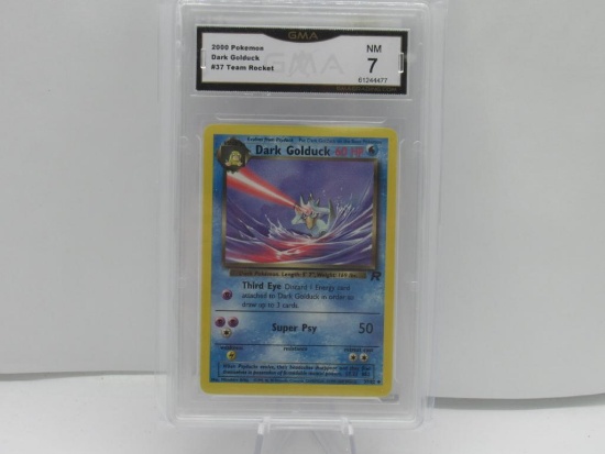 GMA GRADED 2000 POKEMON DARK GOLDUCK #37 TEAM ROCKET NM 7