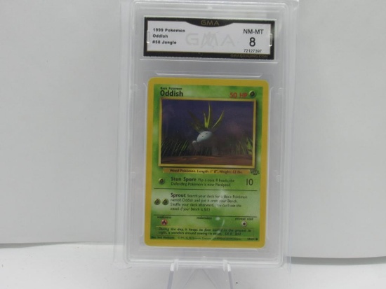 GMA GRADED 1999 POKEMON ODDISH #58 JUNGLE NM-MT 8