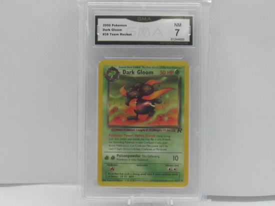 GMA GRADED 2000 POKEMON DARK GLOOM #36 TEAM ROCKET NM 7