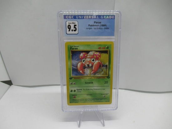 CGC Graded Pokemon Jungle 1st Edition GEM MINT 9.5 - Paras 59/64