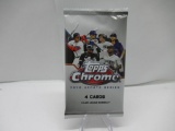 Factroy Sealed 2020 Topps CHROME Update Series Baseball 4 Card Pack