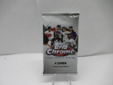 Factroy Sealed 2020 Topps CHROME Update Series Baseball 4 Card Pack