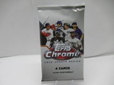 Factroy Sealed 2020 Topps CHROME Update Series Baseball 4 Card Pack