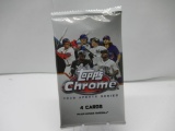 Factroy Sealed 2020 Topps CHROME Update Series Baseball 4 Card Pack