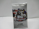 Factroy Sealed 2020 Topps CHROME Update Series Baseball 4 Card Pack