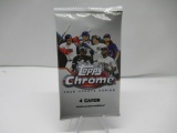 Factroy Sealed 2020 Topps CHROME Update Series Baseball 4 Card Pack