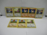 8 Count Lot of Base Set SHADOWLESS Pokemon Trading Cards