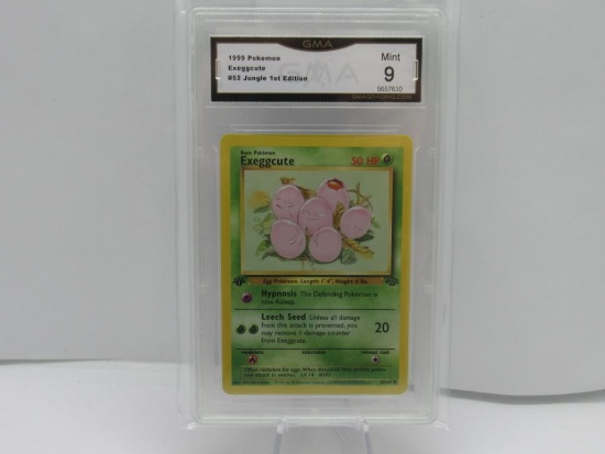 GMA GRADED 1999 POKEMON EXEGGCUTE #52 JUNGLE 1ST EDITION MINT 9