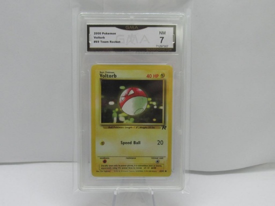 GMA GRADED 2000 POKEMON VOLTORB #69TEAM ROCKET NM 7