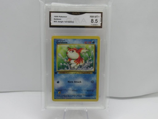 GMA GRADED 1999 POKEMON GOLDEEN #53 JUNGLE 1ST EDITION NM MT+ 8.5