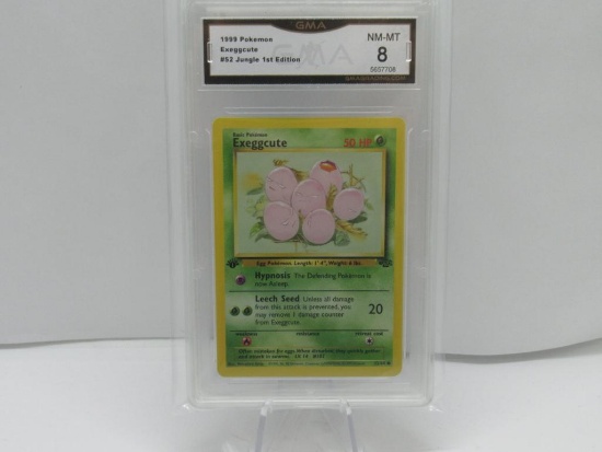 GMA GRADED 1999 POKEMON EXEGGCUTE #52 JUNGLE 1ST EDITION NM MT 8