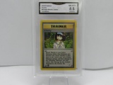 GMA GRADED 2000 POKEMON CHARITY #99 GYM HEROES TRAINER 1ST EDITION NM MT+ 8.5