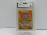 GMA GRADED 1999 POKEMON RHYHORN #61 JUNGLE 1ST EDITION MINT 9