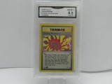 GMA GRADED 2000 POKEMON TICKLING MACHINE #119 GYM HEROES TRAINER 1ST EDITION NM-MT+ 8.5