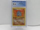 CGC GRADED RHYHORN POKEMON 1999 JUNGLE 1ST EDITION 61/64 GEM MINT 9.5