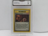 GMA GRADED 1999 POKEMON MYSTERIOUS FOSSIL #62 FOSSIL TRAINER MINT 9