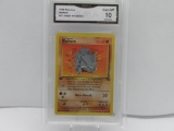 GMA GRADED 1999 POKEMON RHYHORN #61 JUNGLE 1ST EDITION GEM MT 10