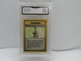 GMA GRADED 1999 POKEMON POKEMON TRADER #77 TRAINER NM+ 7.5