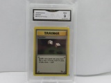 GMA GRADED 1999 POKEMON GAMBLER #60 FOSSIL TRAINER MINT 9