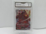 GMA GRADED 2020 POKEMON SWORD & SHIELD COALOSSAL VMAX #99 VIVID VOLTAGE FULL ART HOLO NM MT 8