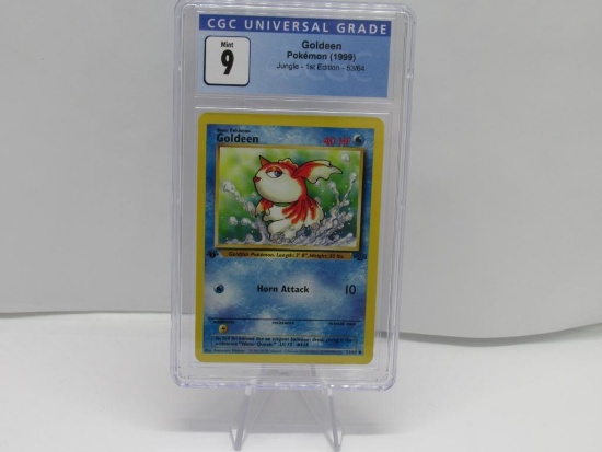 CGC Graded Pokemon JUNGLE 1st Edition MINT 9 - GOLDEEN 53/64