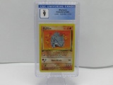 CGC Graded Pokemon JUNGLE 1st Edition MINT 9 - RHYHORN 61/64