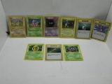 9 Count Lot of VINTAGE Base Set Unlimited SHADOWLESS Pokemon Cards