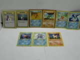 9 Count Lot of VINTAGE Base Set Unlimited SHADOWLESS Pokemon Cards