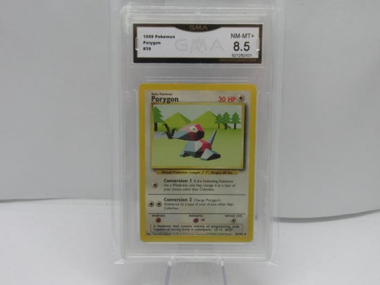 GMA GRADED 1999 POKEMON PORYGON #39 NM-MT+ 8.5