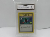 GMA GRADED 2000 POKEMON ENERGY FLOW #122 GYM HEROES TRAINER 1ST EDITION NM 7