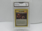 GMA GRADED 1999 POKEMON MYSTERIOUS FOSSIL #62 FOSSIL TRAINER GEM MT 10