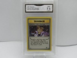 GMA GRADED 2000 POKEMON IMPOSTER OAK'S REVENGE #76 TEAM ROCKET TRAINER NM+ 7.5