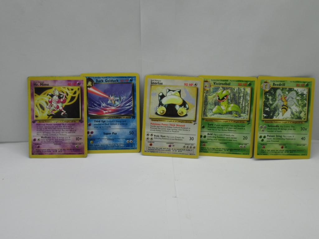 black star rare cards 5 Card Lot of Vintage Pokemon Black Star Promos Type black star non-holo rare cards