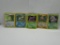 Vintage Lot of 5 Holofoil Rare Pokemon Cards from Collection