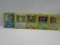 Vintage Lot of 5 Holofoil Rare Pokemon Cards from Collection