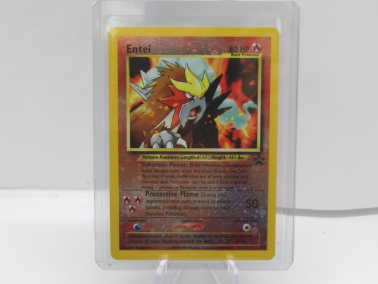 2001 Pokemon Black Star Promo #34 ENTEI Reverse Holofoil Rare Trading Card