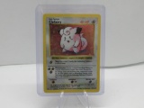 VINTAGE 1999 Base Set CLEFAIRY Holo 5/102 Pokemon Card