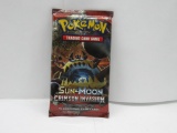 Factory Sealed Pokemon Sun & Moon CRIMSON INVASION 10 Card Booster Pack