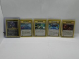 5 Count Lot of VINTAGE 1st Edition Pokemon Cards from Huge Collection