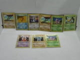 9 Count Lot of VINTAGE SHADOWLESS Pokemon Cards from Huge Collection