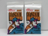 2 Count Lot of Factory Sealed 2021 Topps HERITAGE Baseball 9 Card Packs