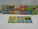 Lot of 9 Vintage 1st Edition Pokemon Cards from Huge Collection