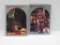 LOT OF 2 - 1990-91 NBA HOOPS SET BREAK. ROCKETS AKEEM OLAJUWON CARD #127 & KEVIN JOHNSON CARD #238