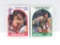 LOT OF 2 - 1989-90 NBA HOOPS SET BREAK BOSTON CELTICS KEVIN MCHALE CARD #280 & #156