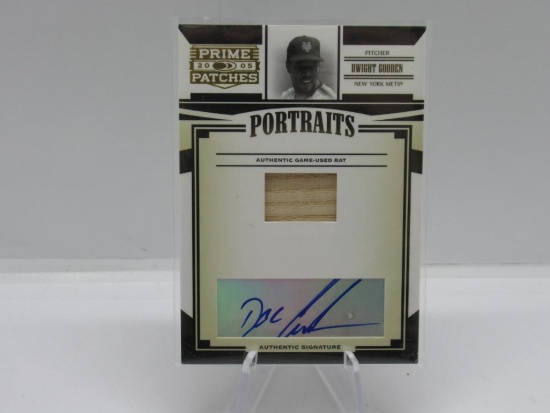 2005 DONRUSS PRIME PATCHES PORTRAITS SIGNATURE/BAT NEW YORK METS DWIGHT 'DOC' GOODEN CARD #'D190/250