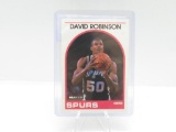 1989-90 NBA HOOPS SET BREAK SAN ANTONIO SPURS DAVID ROBINSON ROOKIE CARD #310