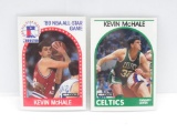 LOT OF 2 - 1989-90 NBA HOOPS SET BREAK BOSTON CELTICS KEVIN MCHALE CARD #280 & #156
