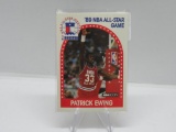 1989-90 NBA HOOPS SET BREAK NEW YORK KNICKS PATRICK EWING CARD #159