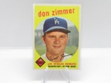 1959 TOPPS LOS ANGELES DODGERS DON ZIMMER CARD #287