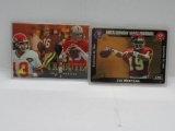 LOT OF 2 SF 49'ERS & CHIEFS JOE MONTANA CARDS. 1995 PINNACLE TRIBUTE #193 & 1993 ACTION PACKED #11